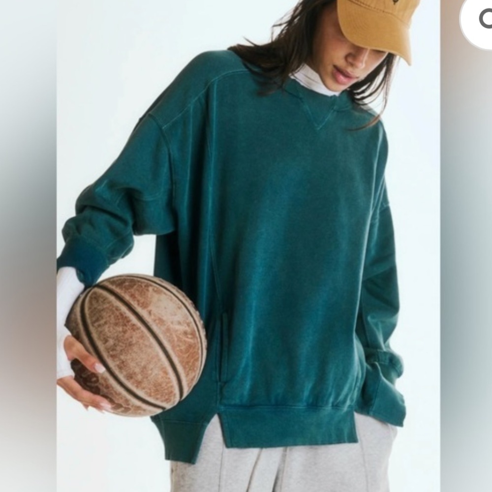 Free People FP Movement Intercept Pullover Tunic Sweatshirt